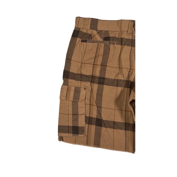 NWT Ocean Pacific(Op) Shorts Men's Cargo/Utility Shorts Cotton Plaid Brown 40 - Picture 12 of 14